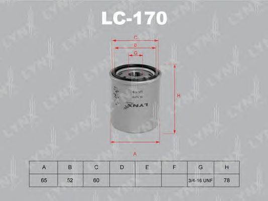 Масляный фильтр LYNXauto LC170