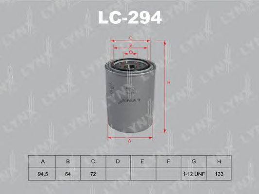 Масляный фильтр LYNXauto LC-294