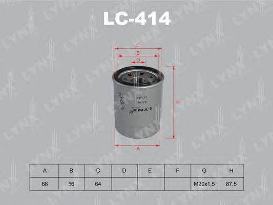 Масляный фильтр LYNXauto LC414