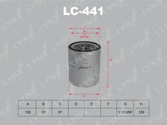 Масляный фильтр LYNXauto LC-441