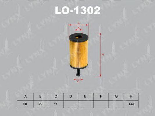 Масляный фильтр LYNXauto LO1302