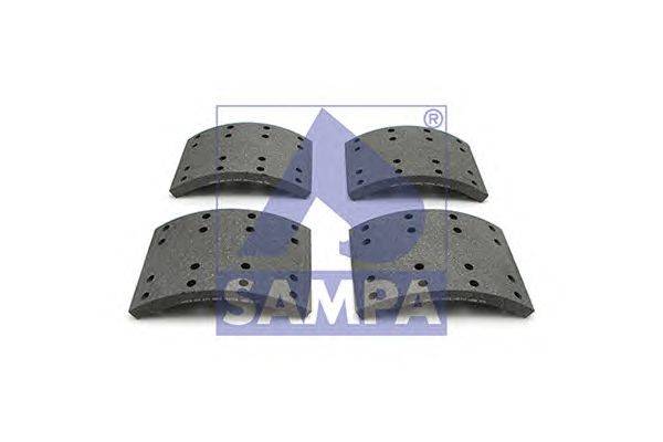 Комплект тормозных башмаков, барабанные тормоза SAMPA 096.641