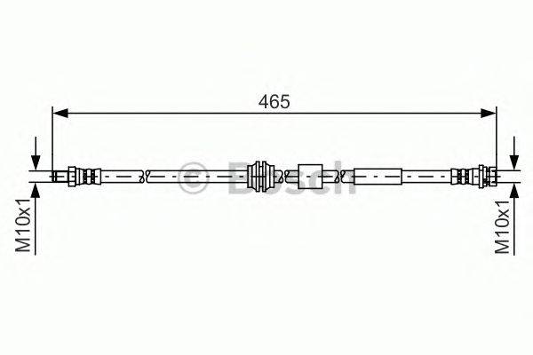 Тормозной шланг CF GOMMA 512804