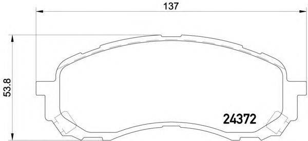 Комплект тормозных колодок, дисковый тормоз HELLA PAGID 8DB 355 012-451