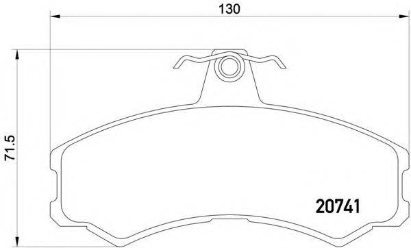 Комплект тормозных колодок, дисковый тормоз HELLA PAGID 8DB 355 013-441