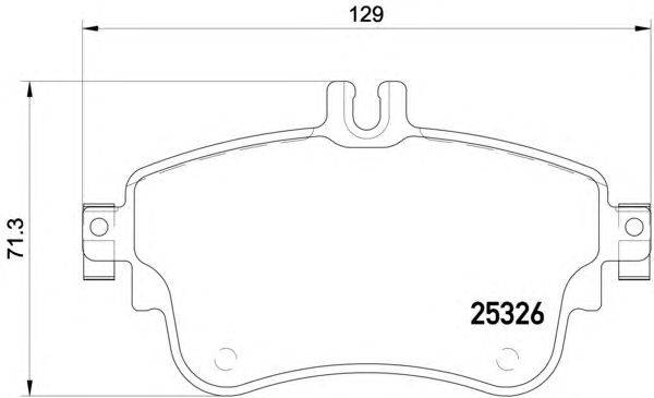 Комплект тормозных колодок, дисковый тормоз HELLA PAGID 8DB 355 019-751