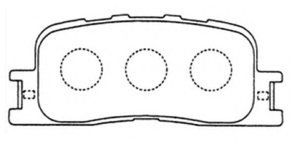 Комплект тормозных колодок, дисковый тормоз ASVA AKD-1064