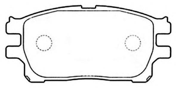 Комплект тормозных колодок, дисковый тормоз ASVA AKD-1784