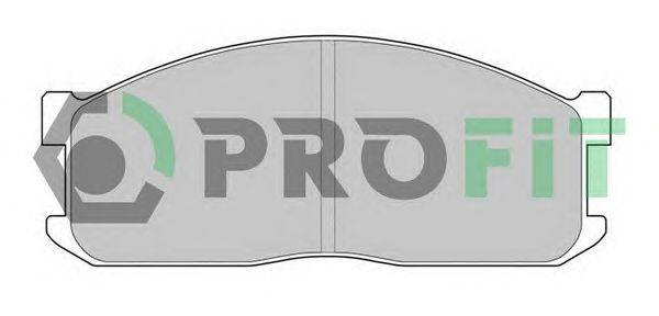 Комплект тормозных колодок, дисковый тормоз PROFIT 5000-0547