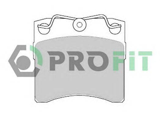 Комплект тормозных колодок, дисковый тормоз PROFIT 5000-0722