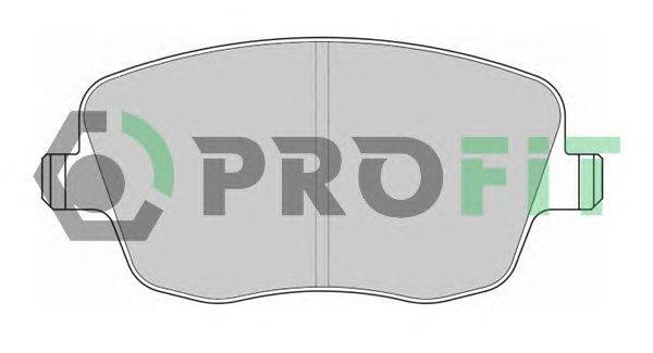 Комплект тормозных колодок, дисковый тормоз PROFIT 5000-1419