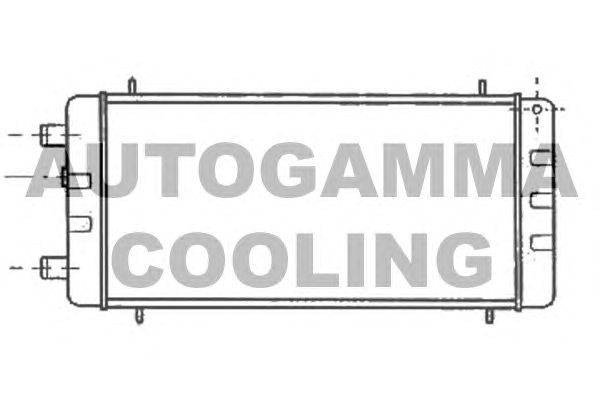 Радиатор, охлаждение двигателя AUTOGAMMA 100066