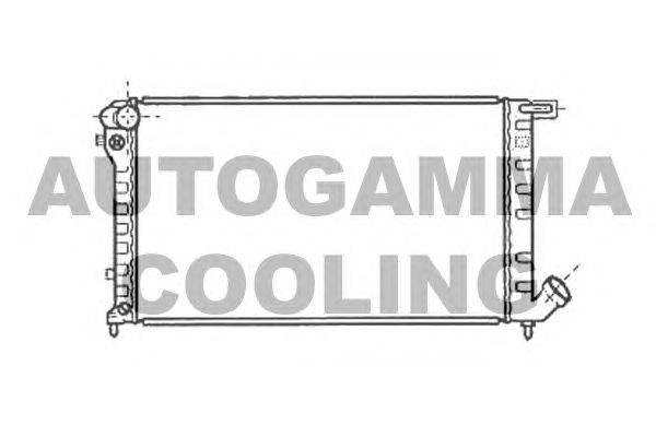 Радиатор, охлаждение двигателя AUTOGAMMA 101301