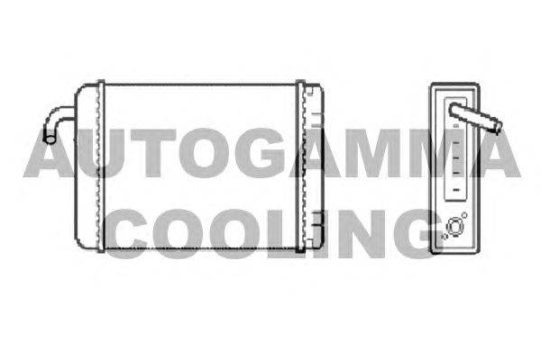 Теплообменник, отопление салона AUTOGAMMA 101783