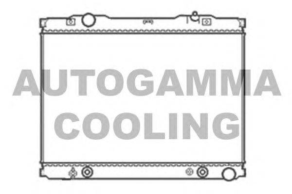 Радиатор, охлаждение двигателя AUTOGAMMA 103849