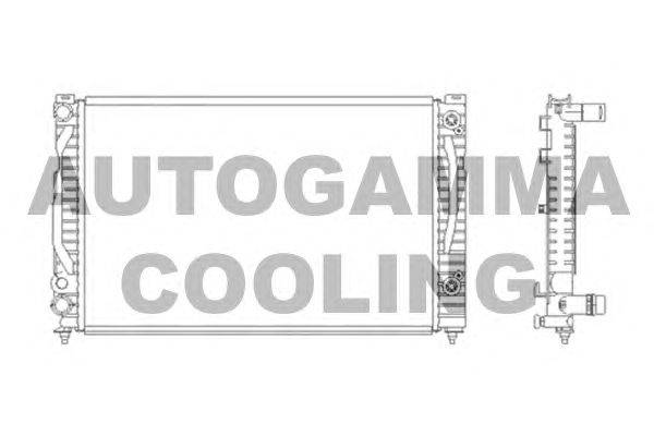 Радиатор, охлаждение двигателя AUTOGAMMA 103864