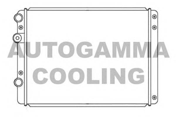 Радиатор, охлаждение двигателя AUTOGAMMA 103944