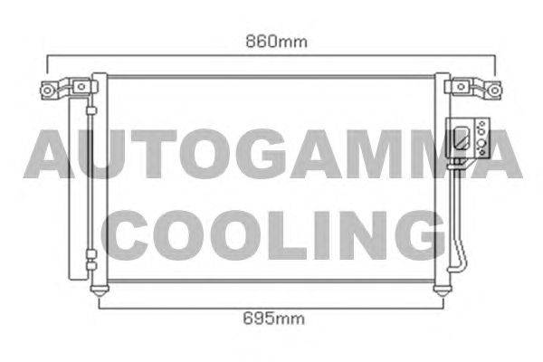 Конденсатор, кондиционер AUTOGAMMA 104099