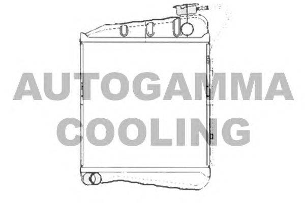 Радиатор, охлаждение двигателя AUTOGAMMA 104203
