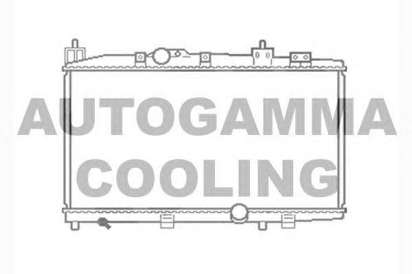 Радиатор, охлаждение двигателя AUTOGAMMA 104566