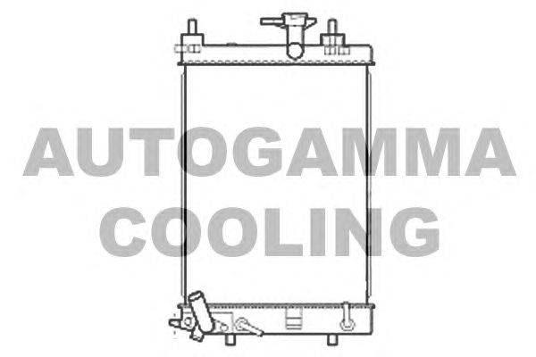 Радиатор, охлаждение двигателя AUTOGAMMA 107206