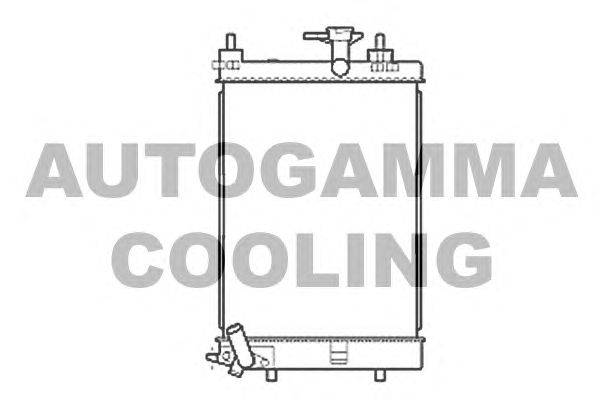 Радиатор, охлаждение двигателя AUTOGAMMA 107207