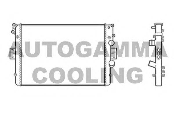 Радиатор, охлаждение двигателя AUTOGAMMA 304430