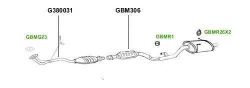 Система выпуска ОГ GT Exhaust 4233