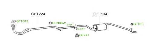 Система выпуска ОГ GT Exhaust 459