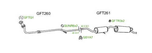 Система выпуска ОГ GT Exhaust 463