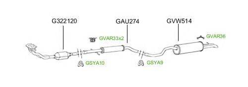 Система выпуска ОГ GT Exhaust 4679