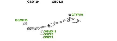 Система выпуска ОГ GT Exhaust 5740