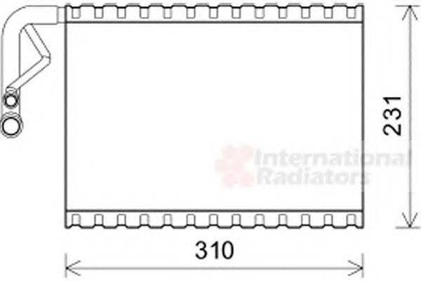 Испаритель, кондиционер VAN WEZEL 3000V544