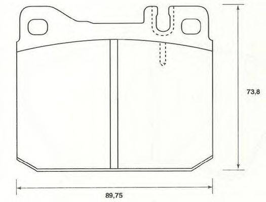 Комплект тормозных колодок, дисковый тормоз MERCEDES-BENZ 0024201720