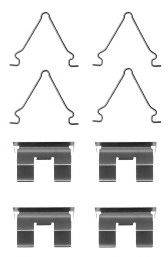 Комплектующие, колодки дискового тормоза FERODO FBA567