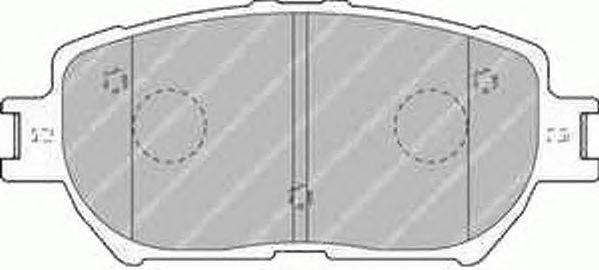 Комплект тормозных колодок, дисковый тормоз FERODO FDB1620