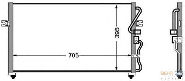 Конденсатор, кондиционер HELLA 8FC 351 305-761