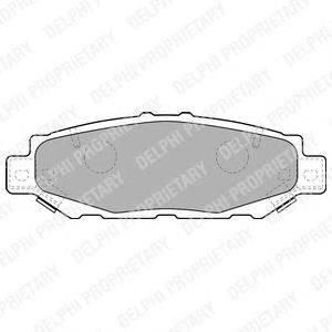 Комплект тормозных колодок, дисковый тормоз DELPHI LP1508