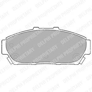 Комплект тормозных колодок, дисковый тормоз DELPHI LP1534