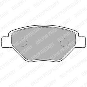 Комплект тормозных колодок, дисковый тормоз GALFER 20684