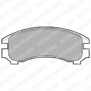 Комплект тормозных колодок, дисковый тормоз DELPHI LP546