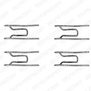 Комплектующие, колодки дискового тормоза DELPHI LX0156