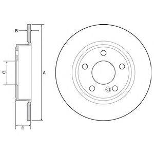 Тормозной диск DELPHI BG4555