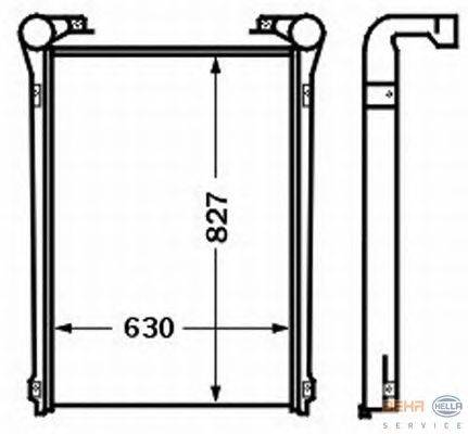 Интеркулер HELLA 8ML 376 727-611