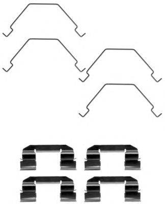 Комплектующие, колодки дискового тормоза HELLA 8DZ355203691