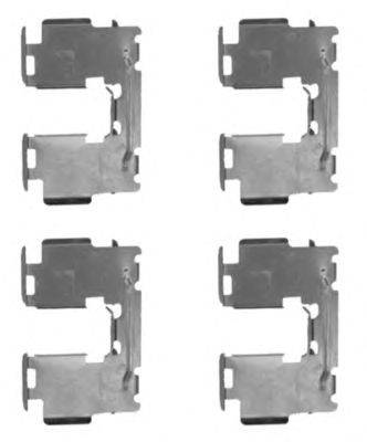 Комплектующие, колодки дискового тормоза HELLA 8DZ 355 203-901