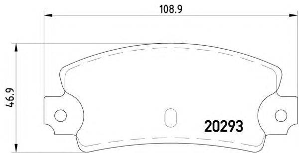 Комплект тормозных колодок, дисковый тормоз REMSA 2140