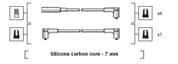 Комплект проводов зажигания MAGNETI MARELLI 941318111020