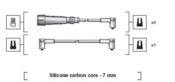 Комплект проводов зажигания MAGNETI MARELLI 941318111041