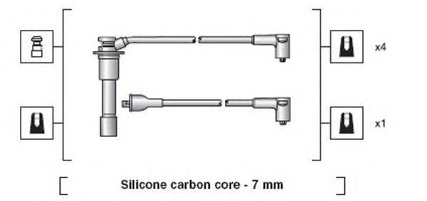 Комплект проводов зажигания MAGNETI MARELLI 941318111079